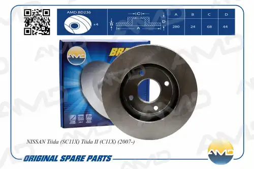 AMD amdbd236 - диск тормозной передний