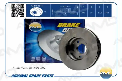 AMD amdbd244 - диск тормозной передний