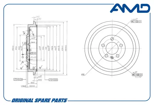 AMD amdbd251 - барабан тормозной