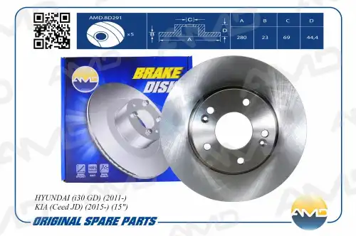 AMD amdbd291 - диск тормозной передний