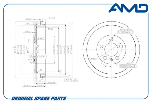 AMD amdbd322 - барабан тормозной