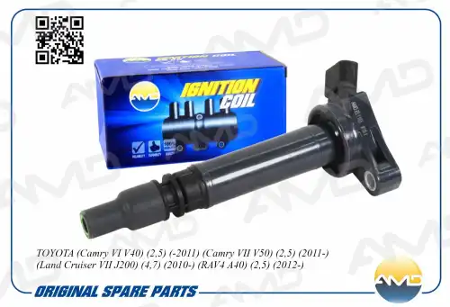 AMD amdel1155 - Катушка зажигания 90919-02256 ! \TOYOTA Camry VI V40 2.5 -2011 VII V50 2011> Land Cruiser J200 4.7 2
