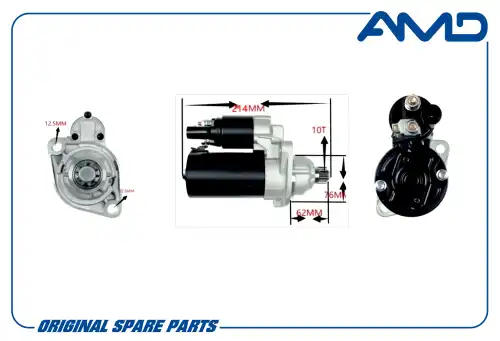 AMD amdel565 - стартер! 1.1Kw\ Audi A3, VW Golf/Passat/Tiguan 1.6-2.0FSi 03>
