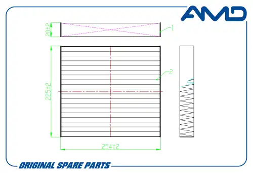 AMD amdfc173 - фильтр салона! \ Kia Optima 1.7-2.4 12>