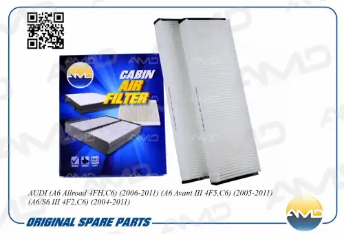 AMD amdfc789 - фильтр салона! 4F0898438 2 шт\ Audi A6 Allroad 4FH.C6 06-11 Avant III 4F5.C6 05-11