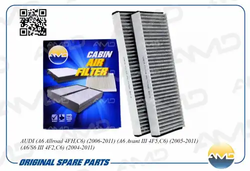 AMD amdfc789c - фильтр салона! угольный 2 шт.\ AUDI A6 Allroad 4FH/C6 2006-2011