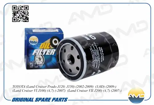 AMD amdfl236 - фильтр масляный! 90915YZZJ4\Toyota Land Cruiser Prado J120 02-09/J150 3.0D 09>/VI J100 4.7