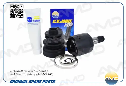 AMD amdhdsh191 - ШРУС внутренний правый! к-кт AT/MT+ABS\ Hyundai Solaris RB 10>, KIA Rio UB 11>