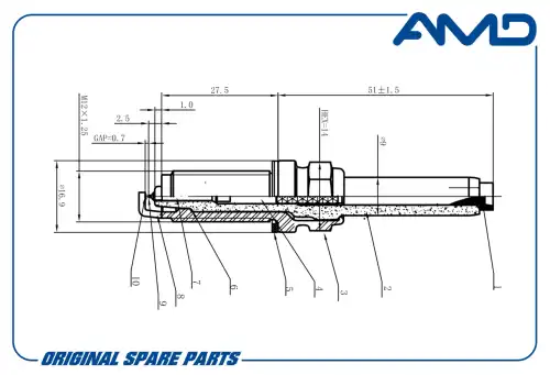 AMD amdpl112 - свеча зажигания! Iridium\ Renault Arkana 19>