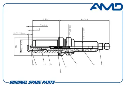 AMD amdpl139 - свеча зажигания! Platinum\ BMW E90 05-11