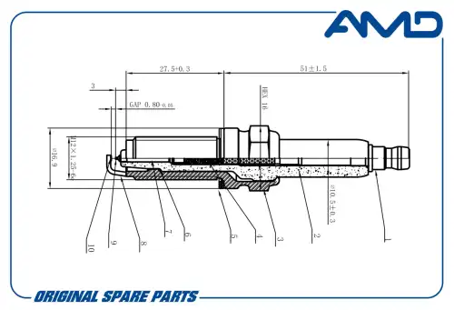 AMD amdpl151 - свеча зажигания! Iridium\ Honda Accord 08-13