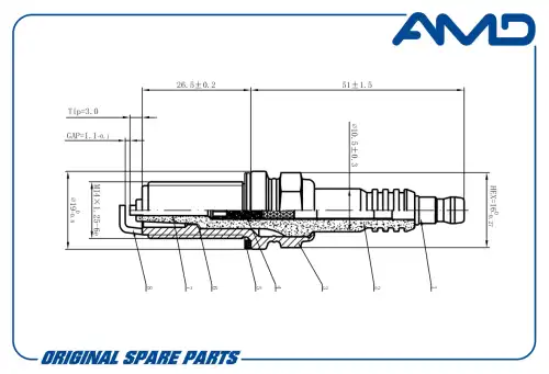 AMD amdpl69 - свеча зажигания