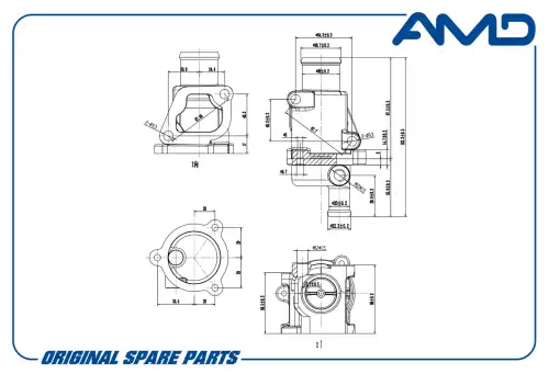 AMD amdter52 - термостат! в сборе с корпусом\ Lada Vesta 15>