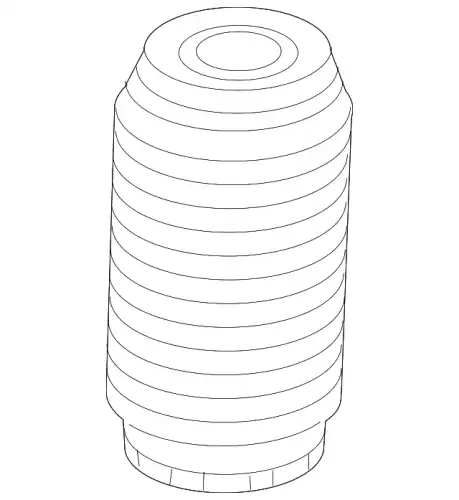 MAZDA b45a34015c - пыльник амортизатора переднего