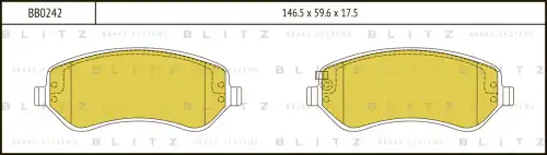 BLITZ bb0242 - колодки дисковые п.