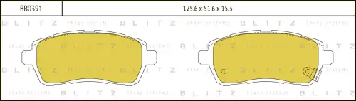 BLITZ bb0391 - колодки дисковые п.