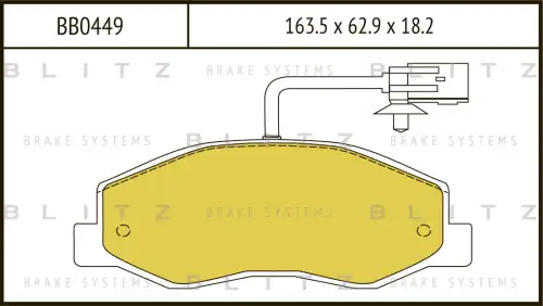 BLITZ bb0449 - Колодки тормозные дисковые OPEL Movano 10->/RENAULT Master III 10->