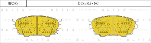 BLITZ bb0575 - колодки дисковые передние