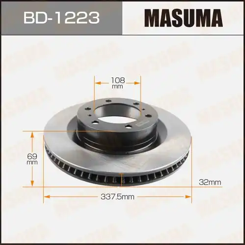 MASUMA bd1223 - диск тормозной передний