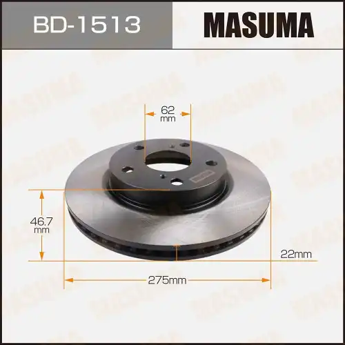 MASUMA bd1513 - диск тормозной передний