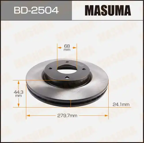 MASUMA bd2504 - диск тормозной передний