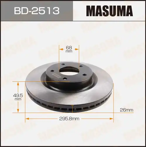MASUMA bd2513 - диск тормозной передний