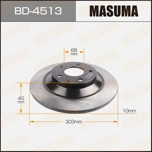 MASUMA bd4513 - диск тормозной
