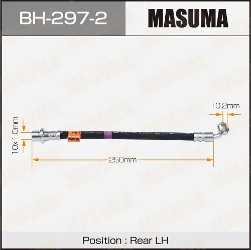 MASUMA bh2972 - шланг тормозной! задний левый L=251\ Toyota Land Cruiser 3.0/4.0 02>