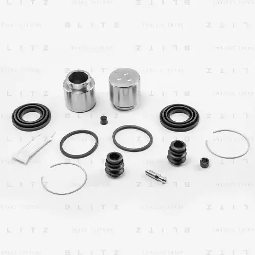 BLITZ br0222 - р/к тормозного суппорта переднего! с поршнем\ Mitsubishi Pajero II 90-00/Pajero Sport 08>