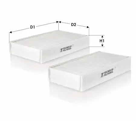 TECNECO ck102092 - Фильтр салона /комплект 2шт/