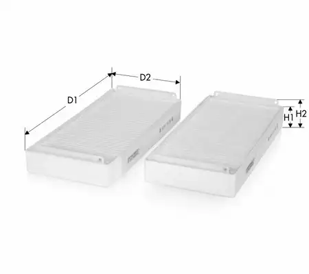 TECNECO ck59722 - Фильтр салона /комплект 2шт/