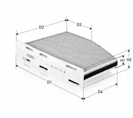 TECNECO ck9922c - Фильтр салона AUDI: A3 (8P1) 200 03-08 160 03-12 200 03-12 190 03-10 200 03-12 320 03-09 160 03-07 200 03-08 200 04-12 200 04-12 200 04-12 200 06-12 200 06-12 200