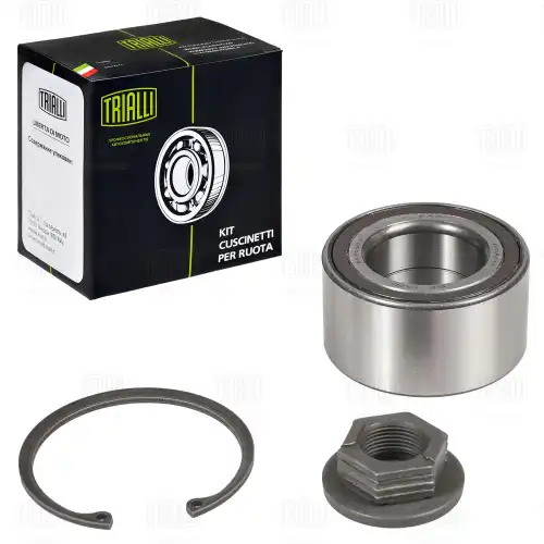 TRIALLI cs1070 - Подшипник ступицы для а/м Ford Focus I (98-)/Fiesta (01-) с ABS перед. (кмпл:подш./гайка/кольцо)