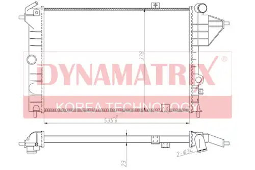DYNAMATRIX dr630541 - радиатор охлаждения