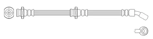 K&K ft0073 - Шланг тормозной 0073