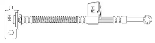 K&K ft0136 - Шланг тормозной