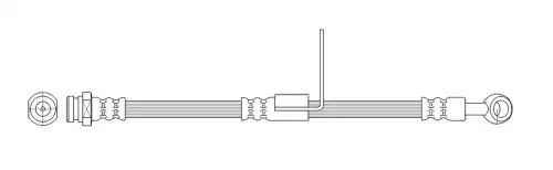 K&K ft0427 - шланг тормозной передний левый