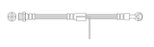 K&K ft0428 - Шланг тормозной передн прав HYUNDAI: ACCENT 1.3/1.5 00-