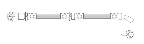 K&K ft0507 - ТОРМОЗНЫЕ ШЛАНГИ K&K