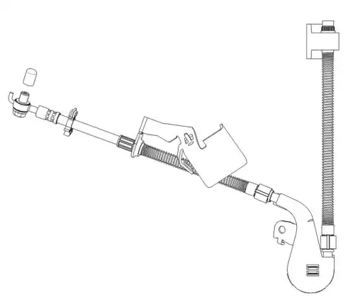 K&K ft0753 - шланг тормозной передний правый! L221/283\ Peugeot 407 1.6Hdi 04-10