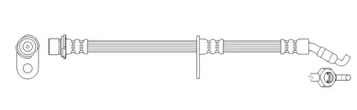 K&K ft0768 - ШЛАНГ ТОРМОЗНОЙ ЗАДН ПРАВ LEXUS: RX (MCU, MHU3, GSU3, MCU3) 3.3/300/350/400H 4WD/400H FWD 03-