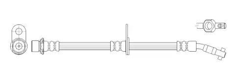 K&K ft2167 - шланг тормозной передний правый