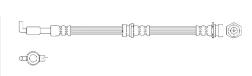 K&K ft4062 - шланг тормозной передний