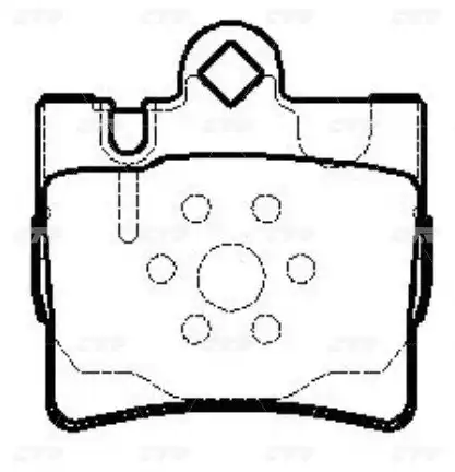 CTR gk0039 - Колодки тормозные дисковые, комплект