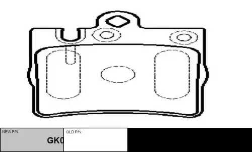 CTR gk0054 - Колодки тормозные дисковые, комплект