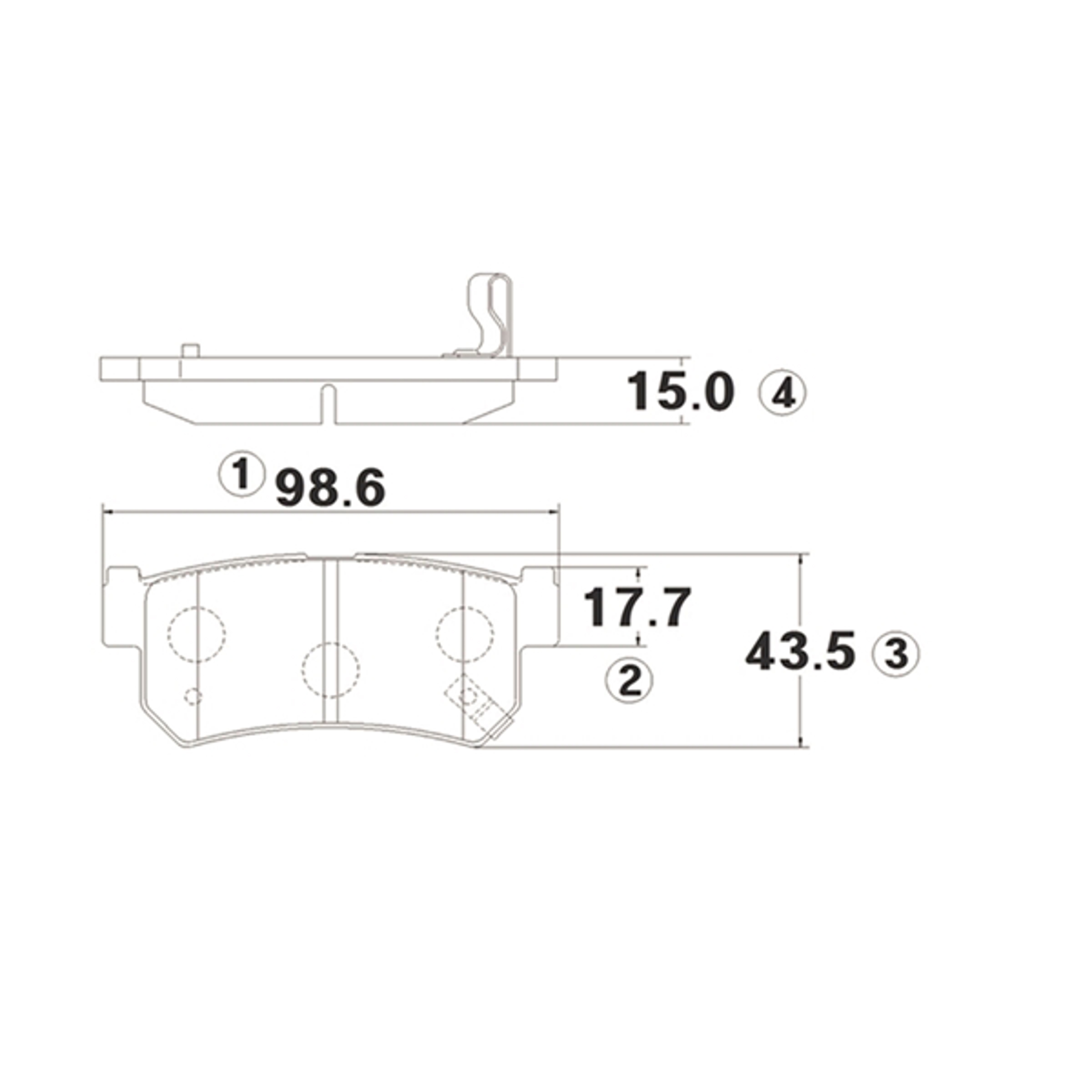 CTR gk0558 - колодки дисковые задние
