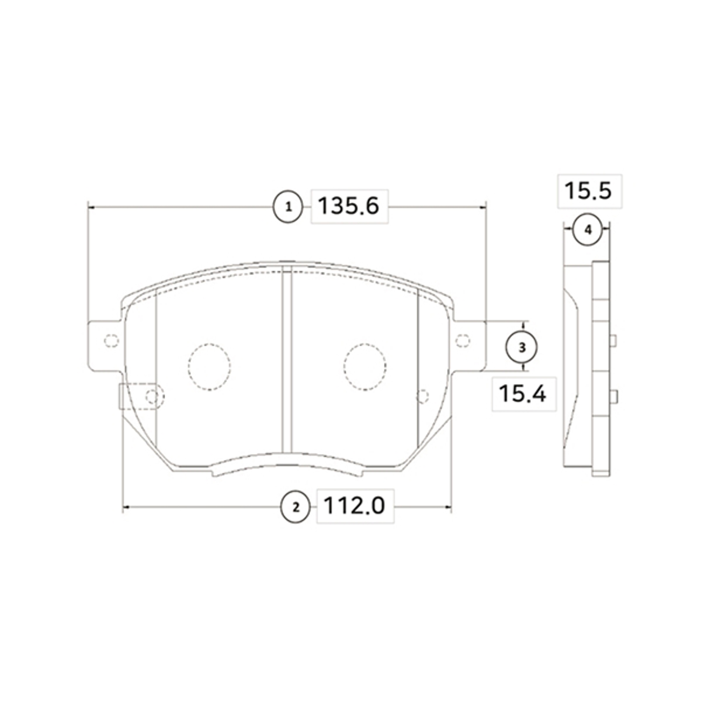 CTR gk0735 - колодки дисковые передние