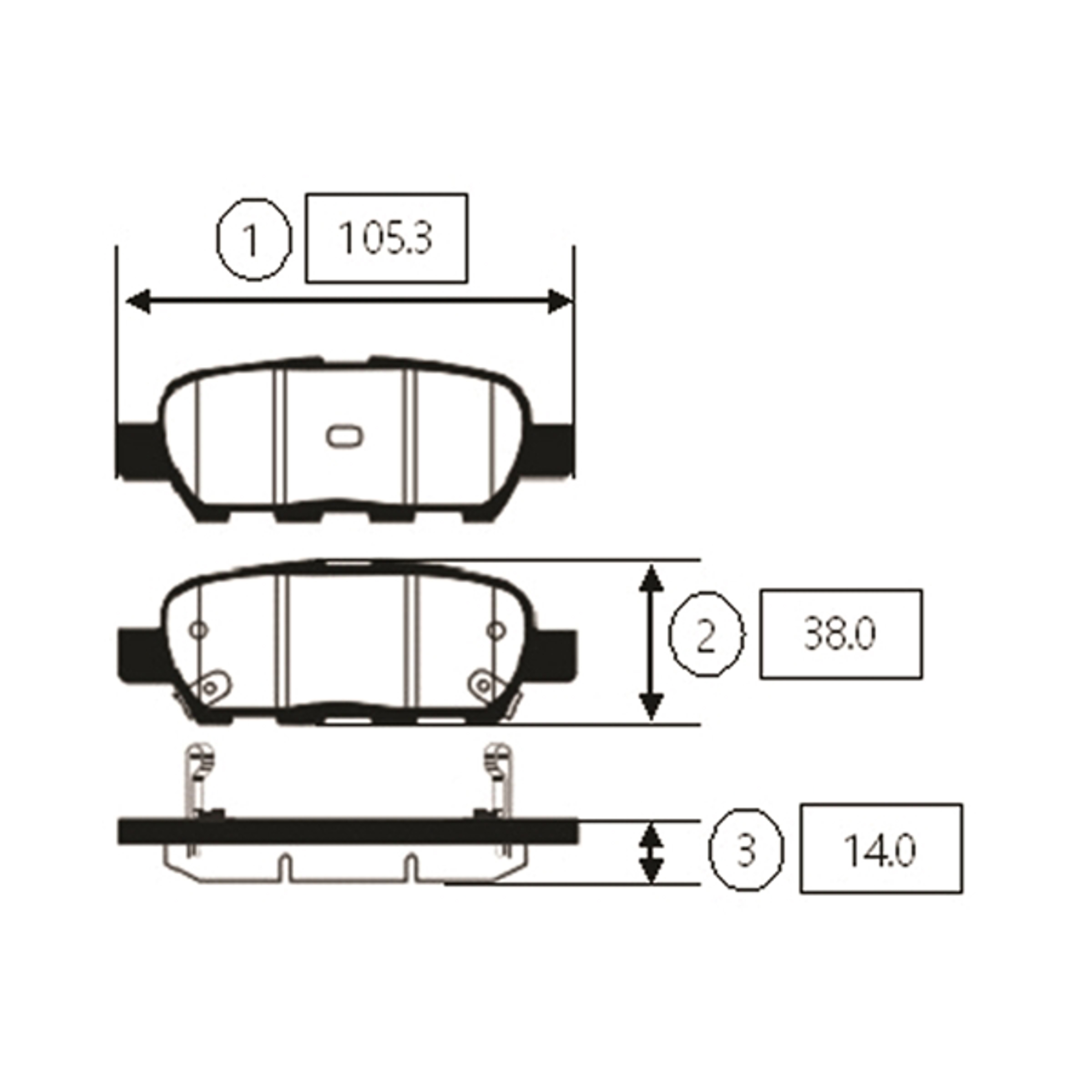 CTR gk0855 - колодки дисковые задние