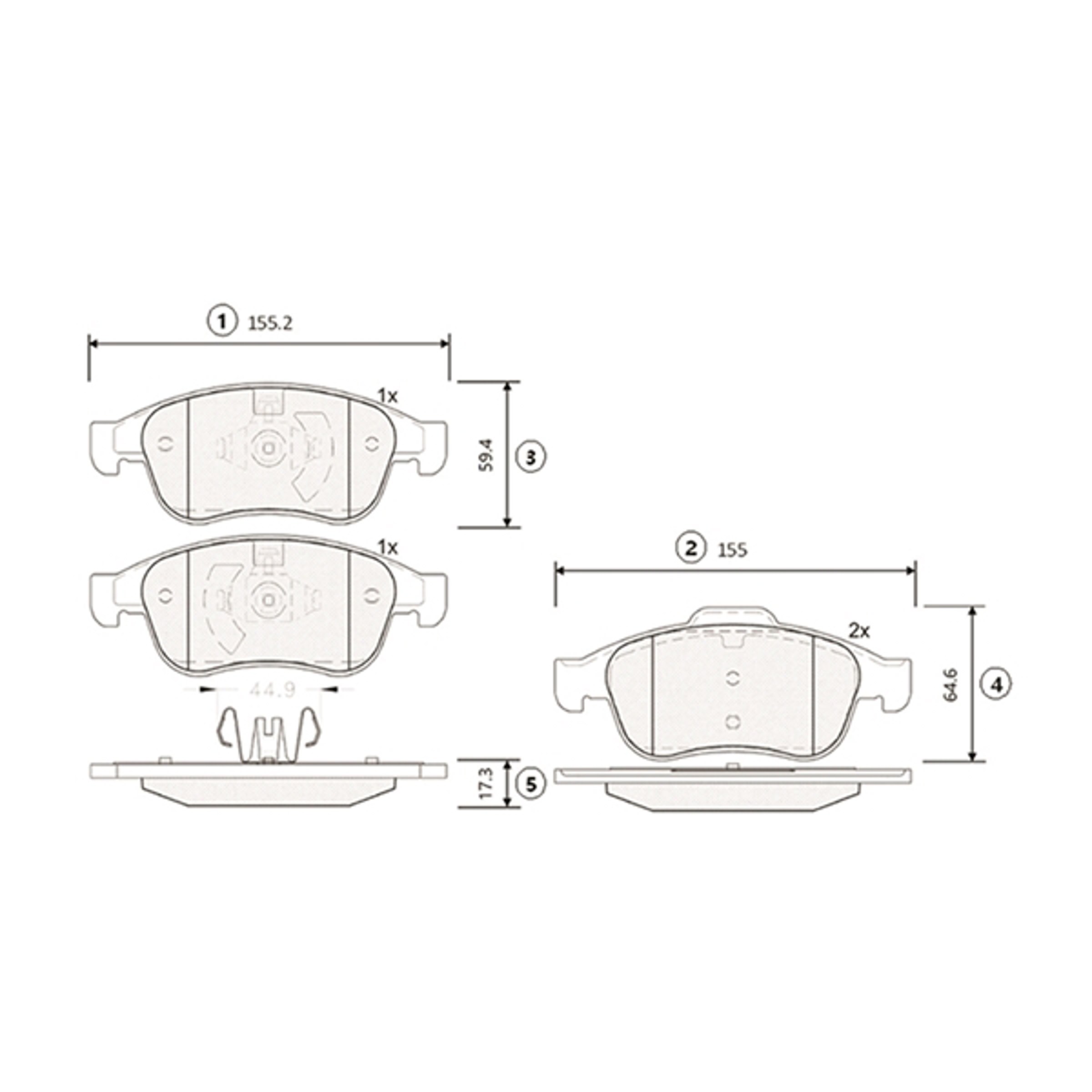 CTR gk0983 - колодки дисковые передние