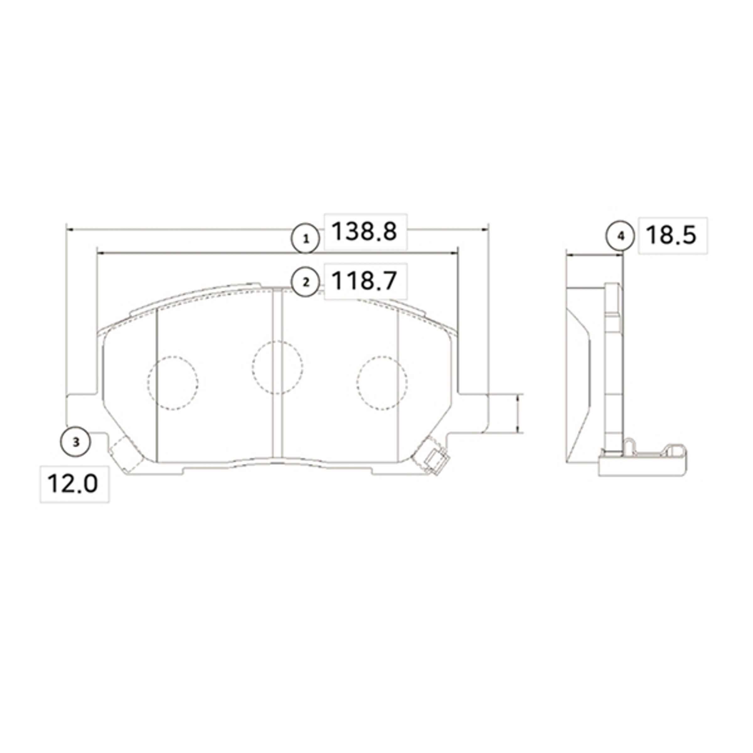 CTR gk1072 - Колодки тормозные дисковые, комплект